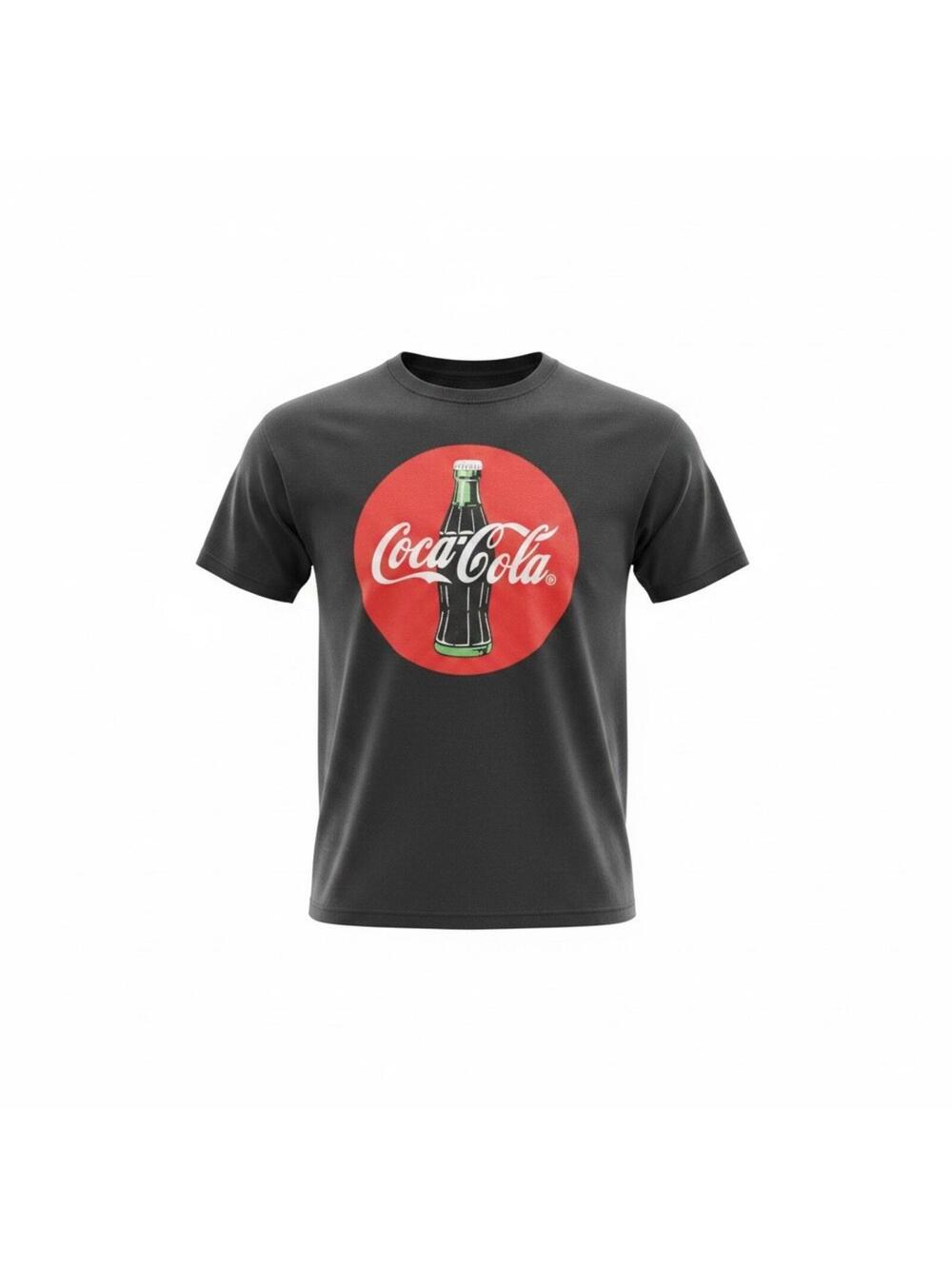 Vintage Coca-Cola Bottle Graphic‎ T-Shirt Mens XL Hanes Heavyweight Black Tee